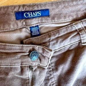 Chaps tan corduroy pants